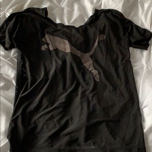Puma Sheer mesh black top logo XS